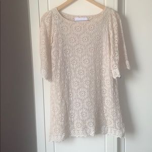 Cream Lace Dress